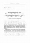 Research paper thumbnail of Recenzja książki dr Anny Klimaszewskiej: Code de commerce – Francuski kodeks handlowy z 1807 r., wyd. Arche s.c., Gdańsk 2011