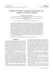 Research paper thumbnail of Analysis of teachers’ attitude towards ınternet use: Example of chemistry teachers