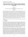 Research paper thumbnail of Effect of 5E learning cycle and V diagram use in general chemistry laboratories on science teacher candidates’ attitudes, anxiety and achievement