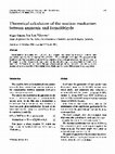 Research paper thumbnail of Theoretical calculation of the reaction mechanism between ammonia and formaldehyde