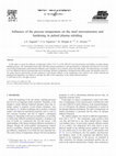 Research paper thumbnail of Influence of the process temperature on the steel microstructure and hardening in pulsed plasma nitriding