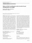 Research paper thumbnail of Effects of Wall Vessel Rotation on the Growth of Larval Zebrafish Inner Ear Otoliths