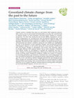 Research paper thumbnail of Greenland climate change: From the past to the future