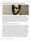 Research paper thumbnail of "Father and Son, Inspired: Joshua and Paul Laurence Dunbar"