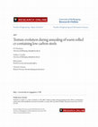 Research paper thumbnail of Texture Evolution during Annealing of Warm Rolled Cr-Containing Low Carbon Steels