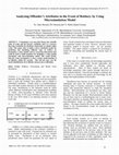 Research paper thumbnail of Analysing offender's attributes in the event of robbery by using microsimulation model