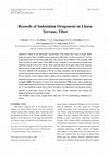 Research paper thumbnail of Records of Indosinian orogenesis in Lhasa terrane, Tibet