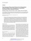 Research paper thumbnail of The Classroom Observation Protocol for Undergraduate STEM (COPUS): a new instrument to characterize university STEM classroom practices