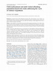 Research paper thumbnail of Child maltreatment and adult violent offending: population-based twin study addressing the 'cycle of violence' hypothesis