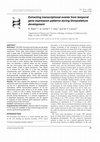 Research paper thumbnail of Extracting transcriptional events from temporal gene expression patterns during Dictyostelium development