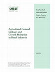 Research paper thumbnail of Agricultural Demand Linkages and Growth Multiplier in Rural Indonesia