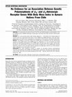 Research paper thumbnail of No evidence for an association between genetic polymorphisms of beta(2)- and beta(3)-adrenergic receptor genes with body mass index in Aymara natives from Chile