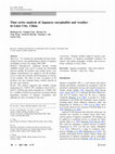 Research paper thumbnail of Time series analysis of Japanese encephalitis and weather in Linyi City, China