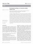 Research paper thumbnail of Ion channel recordings on an injection-molded polymer chip