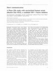 Research paper thumbnail of A phase I/IIa study with succinylated human serum albumin (Suc-HSA), a candidate HIV-1 fusion inhibitor