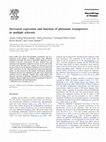 Research paper thumbnail of Increased expression and function of glutamate transporters in multiple sclerosis