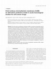 Research paper thumbnail of Chick embryo chorioallantoic membrane (CAM): an alternative predictive model in acute toxicological studies for anti-cancer drugs