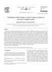 Research paper thumbnail of Simulating climate change scenarios using an improved K-nearest neighbor model