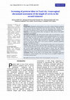 Research paper thumbnail of Screening of preterm labor in Yazd city: transvaginal ultrasound assessment of the length of cervix in the second trimester