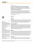 Research paper thumbnail of Cancer Visibility among Iranian Familial Networks: To What Extent Can We Rely on Family History Reports