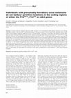 Research paper thumbnail of Individuals with presumably hereditary uveal melanoma do not harbour germline mutations in the coding regions of either the P16INK4A, P14ARF or cdk4 genes