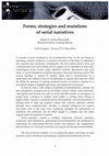 Research paper thumbnail of Forms, strategies and mutations of serial narratives (2016). Edited by E. Federici, G. Rossini, A. Bernardelli