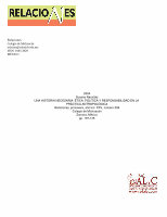 Research paper thumbnail of UNA HISTORIA NECESARIA: ÉTICA, POLÍTICA Y RESPONSABILIDAD EN LA PRÁCTICA ANTROPOLÓGICA Relaciones, primavera, año/vol. XXV, número  …