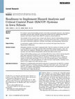 Research paper thumbnail of Readiness to implement hazard analysis and critical control point (HACCP) systems in Iowa schools