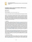 Research paper thumbnail of Probabilistic Analysis of the External Stability of MSE Structures Using Monte Carlo Simulations