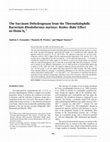 Research paper thumbnail of The Succinate Dehydrogenase from the Thermohalophilic Bacterium Rhodothermus marinus: Redox–Bohr Effect on Heme bL