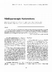 Research paper thumbnail of Minilaparoscopic hysterectomy