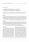 Research paper thumbnail of Consideraciones Para El Uso De La Laparoscopia Durante El Embarazo