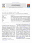 Research paper thumbnail of The formation of bound residues of diazinon in four UK soils: implications for risk assessment