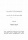 Research paper thumbnail of Payments and Participation: The Incentives to Join Cooperative Standard Setting Eorts