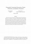 Research paper thumbnail of Financially Constrained Innovation, Patent Protection, and Industry Dynamics