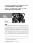 Research paper thumbnail of Evaluation of promising materials of plantain and banana in the municipality of Bituima (Cundinamarca)