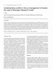 Research paper thumbnail of Understanding conflict in the co-management of forests: the case of Bulungan Research Forest