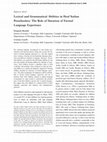 Research paper thumbnail of Lexical and Grammatical Abilities in Deaf Italian Preschoolers: The Role of Duration of Formal Language Experience