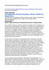 Research paper thumbnail of Review of Foundations of the Everyday, Notre Dame Philosophical Reviews (2014), by Dylan Trigg