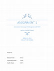 Research paper thumbnail of Assignment 1 Information Technology (IT) Management (MGT307)