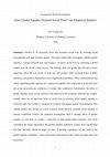 Research paper thumbnail of Does Gender Equality Promote Social Trust? - An Empirical Analysis (World Development 88: 175-187)