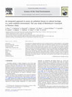 Research paper thumbnail of An integrated approach to assess air pollution threats to cultural heritage in a semi-confined environment: The case study of Michelozzo's Courtyard in Florence (Italy)