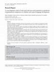 Research paper thumbnail of A cross-linguistic study of real-word and non-word repetition as predictors of grammatical competence in children with typical language development