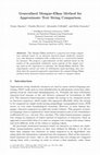 Research paper thumbnail of Generalized Mongue-Elkan Method for Approximate Text String Comparison