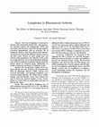 Research paper thumbnail of Lymphoma in rheumatoid arthritis: The effect of methotrexate and anti-tumor necrosis factor therapy in 18,572 patients