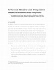 Research paper thumbnail of To what extent did medieval society develop consistent attitudes in its treatment of sexual transgression?