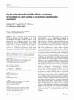 Research paper thumbnail of On the reduced sensitivity of the Atlantic overturning to Greenland ice sheet melting in projections: a multi-model assessment