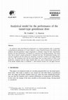 Research paper thumbnail of Analytical model for the performance of the tunnel-type greenhouse drier