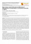 Research paper thumbnail of Mean Values, Normal Limits and Sex Differences of Anthropometry of Young Adults in a University Community in Nigeria