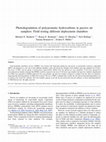 Research paper thumbnail of Photodegradation of polyaromatic hydrocarbons in passive air samplers: Field testing different deployment chambers